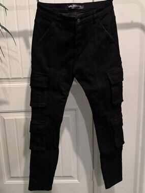 New w tags VALABASAS Jeans size 32 Black CARGOS